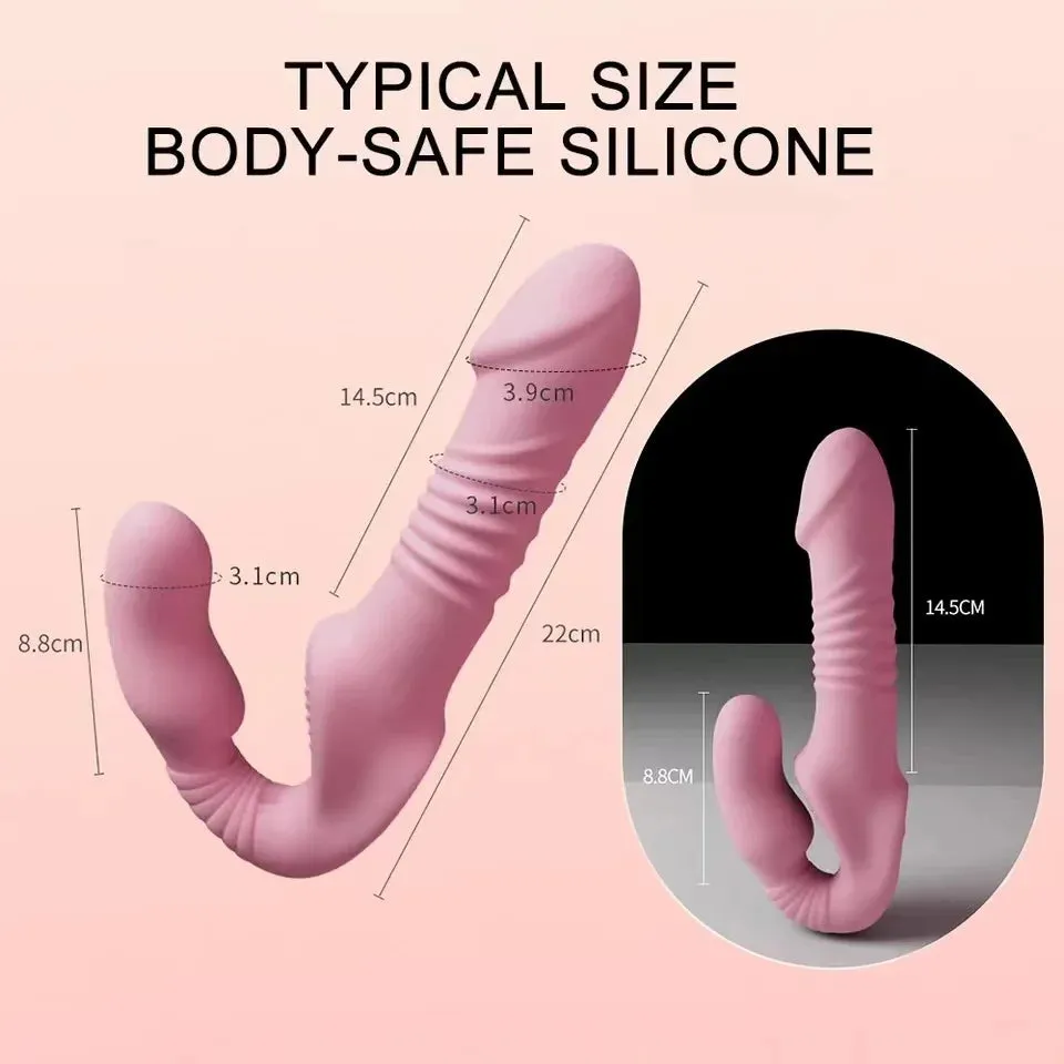 Remoter Control Thrusting Dildo - Strap On Dildo Vibrator Sex Toys for Women