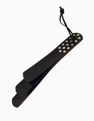 Rouge Three Strap Leather Paddle