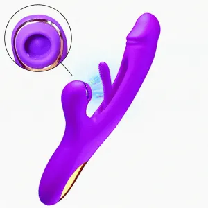 Sam Series - G Spot Vibrator with Flapping. Vibration & Clitoral Suction