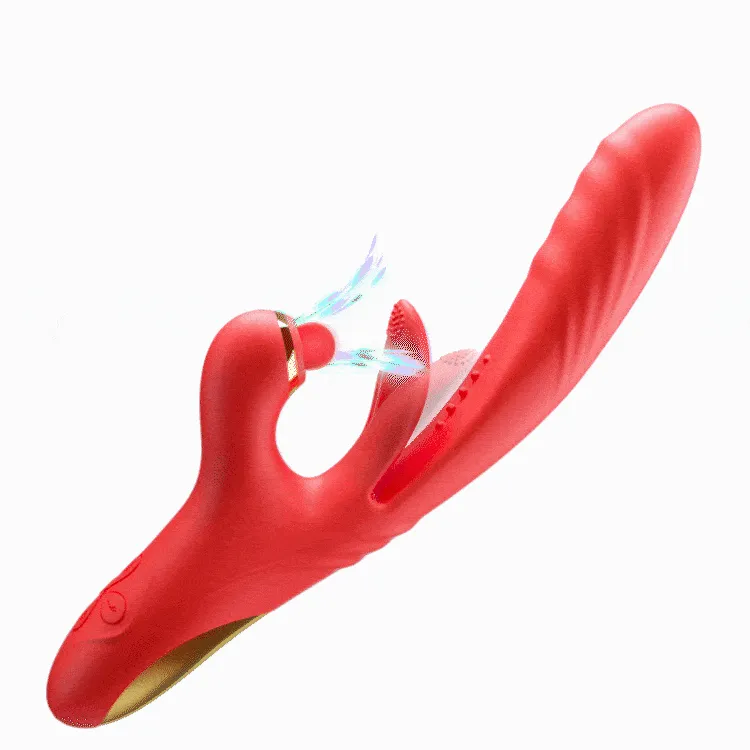 Sam Series - G Spot Vibrator with Flapping. Vibration & Clitoral Suction