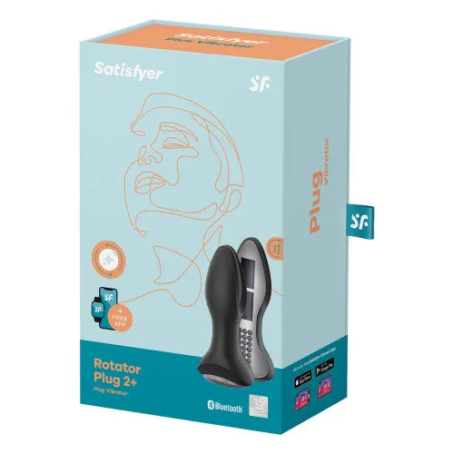 Satisfyer Rotator Plug 2 butt plug vibrator black