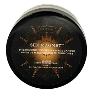 Sex Magnet Pheromone Leather Scent Massage Candle by Kama Sutra