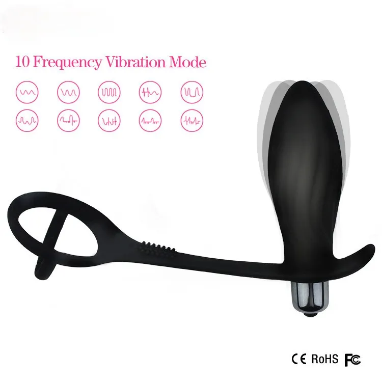 SexBay Inside Job Silicone Cock Ring and Butt Plug