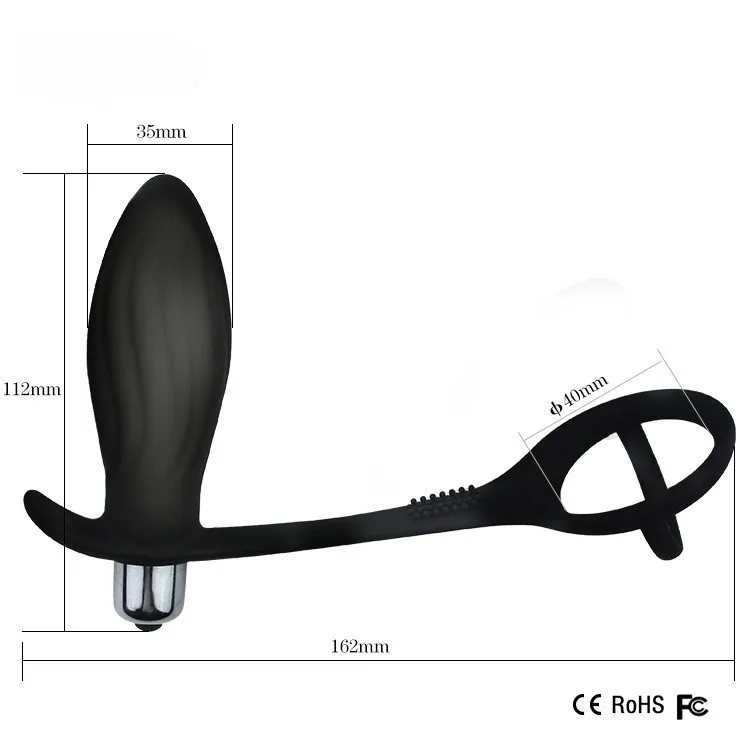 SexBay Inside Job Silicone Cock Ring and Butt Plug