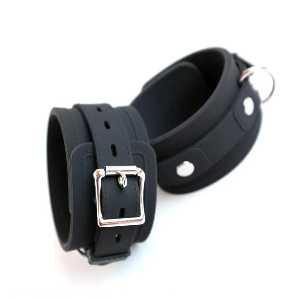 Silicone Bondage Locking Ankle Cuffs