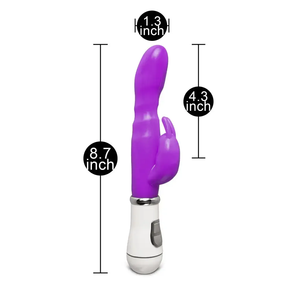 Slim Gspot Twelve Speed Rabbit Vibrator Purple