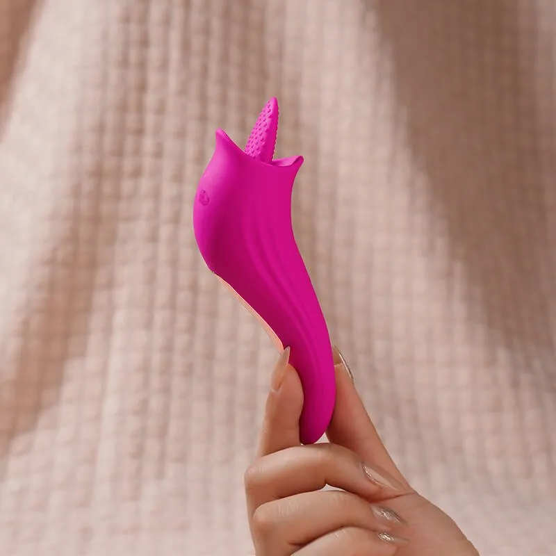 Sohimi 8 Modes G-Spot Stimulator Clit Licker 2 in 1 Tongue Vibrator