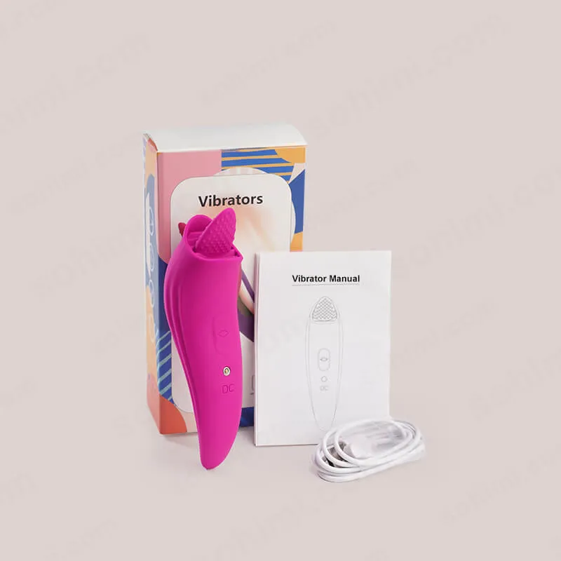 Sohimi 8 Modes G-Spot Stimulator Clit Licker 2 in 1 Tongue Vibrator
