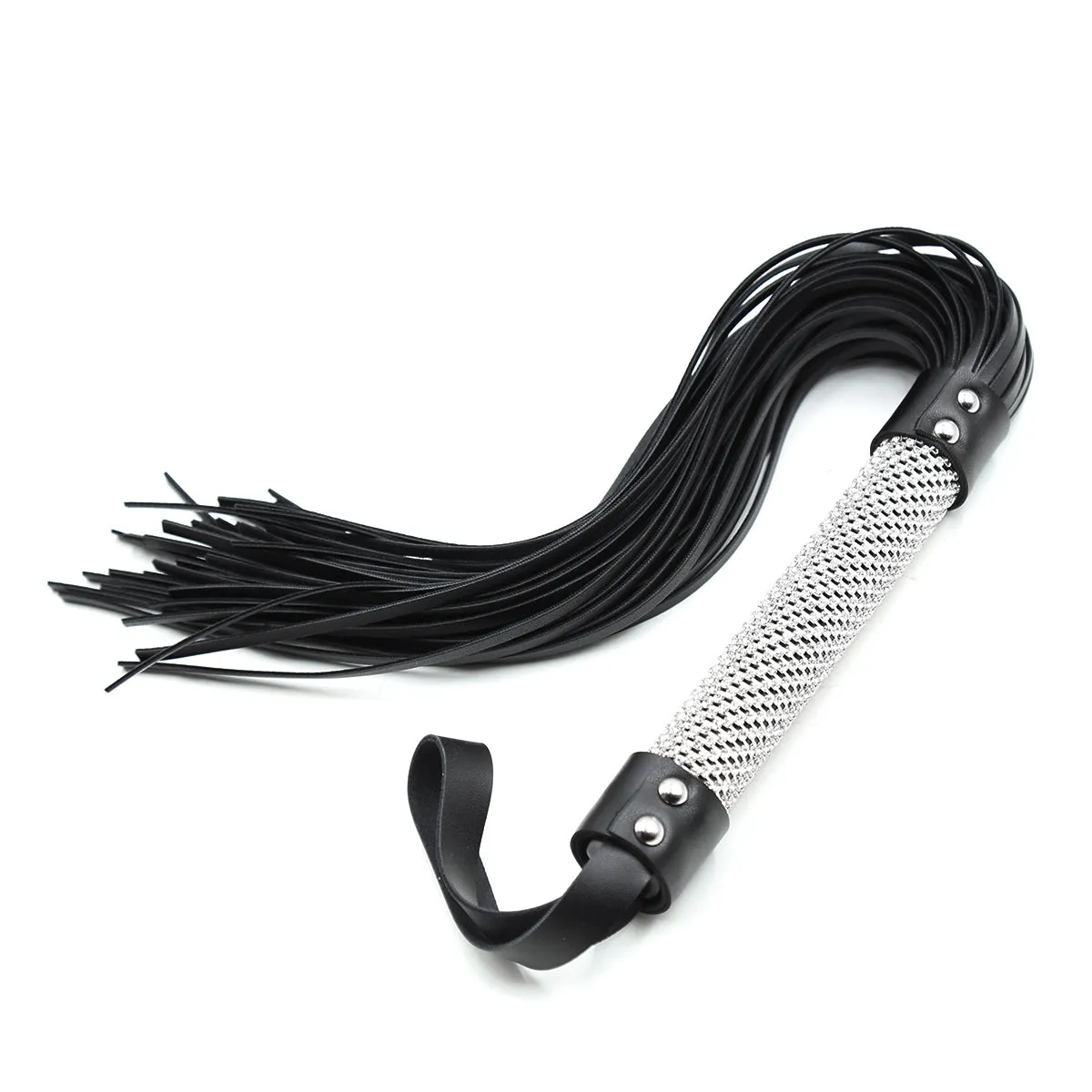 Sparkly Cat 9 Tales  | Bruise Flogger | Rhinestone Handle