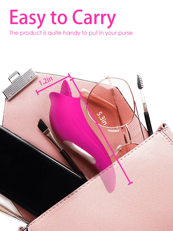 Spicy | 8 Modes G-Spot Stimulator Clit Licker 2 in 1 Tongue Vibrator