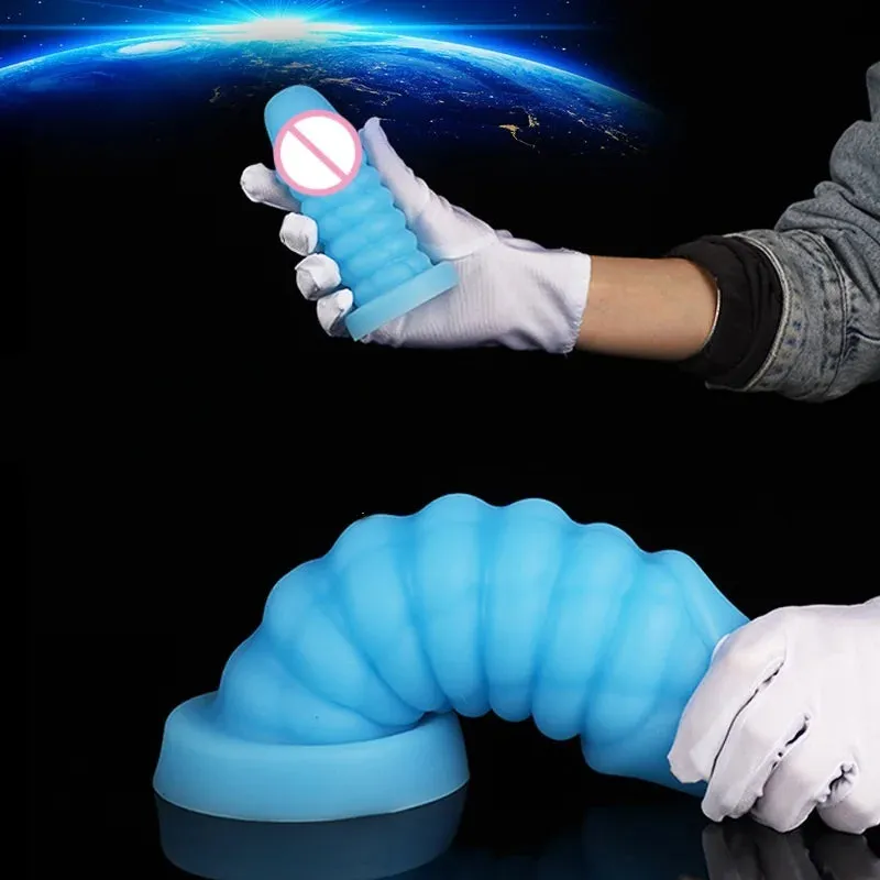 Sprial Bullet Anal Dildo Butt Plug - Silicone Vagina Prostate Massage Sex Toys for Women Men
