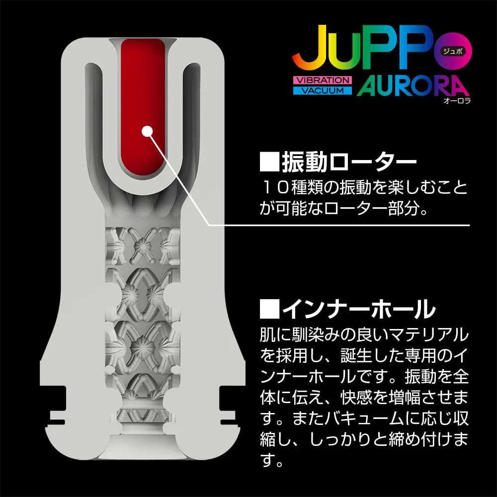 T-Best - Juppo Aurora Vibration Vaccuum Stroker Masturbator (Black)