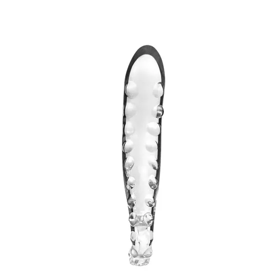 Tentacle Textured Sensual Glass Dildo 6 inches