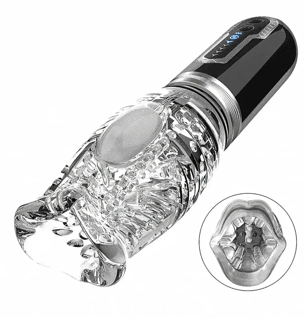 The Male Rose 3 Thrusting Vibrating Rotating Stroker