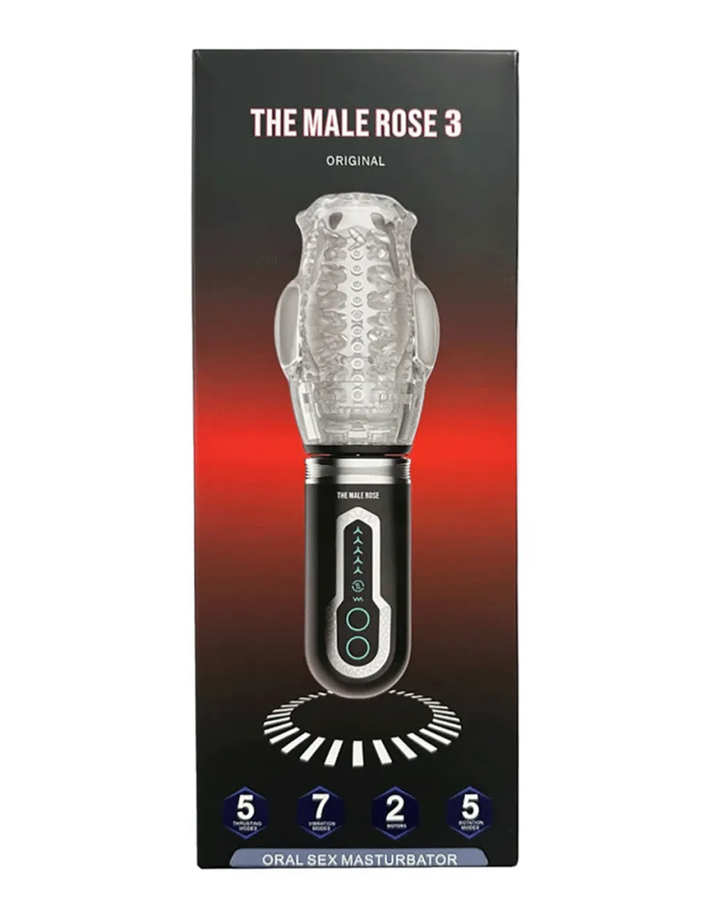 The Male Rose 3 Thrusting Vibrating Rotating Stroker