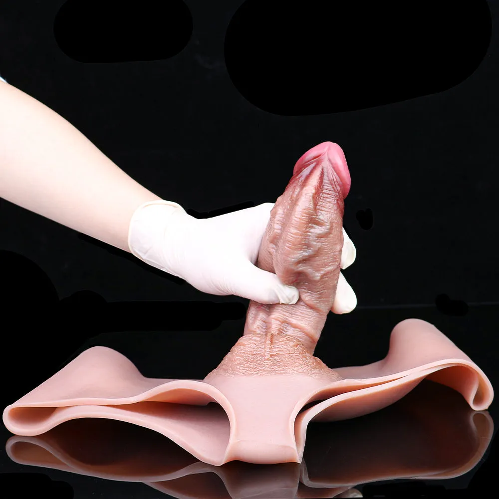 Thick Veiny Realistic Penis Sleeve Sheath Pants – Enhanced Pegging Sex Toys for Men Pleasure