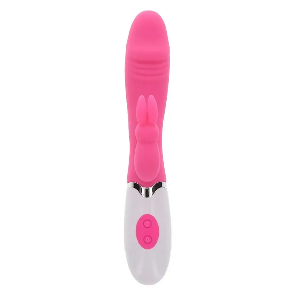 Toyjoy Silicone Pink Funky Rabbit Vibrator with 4-functions