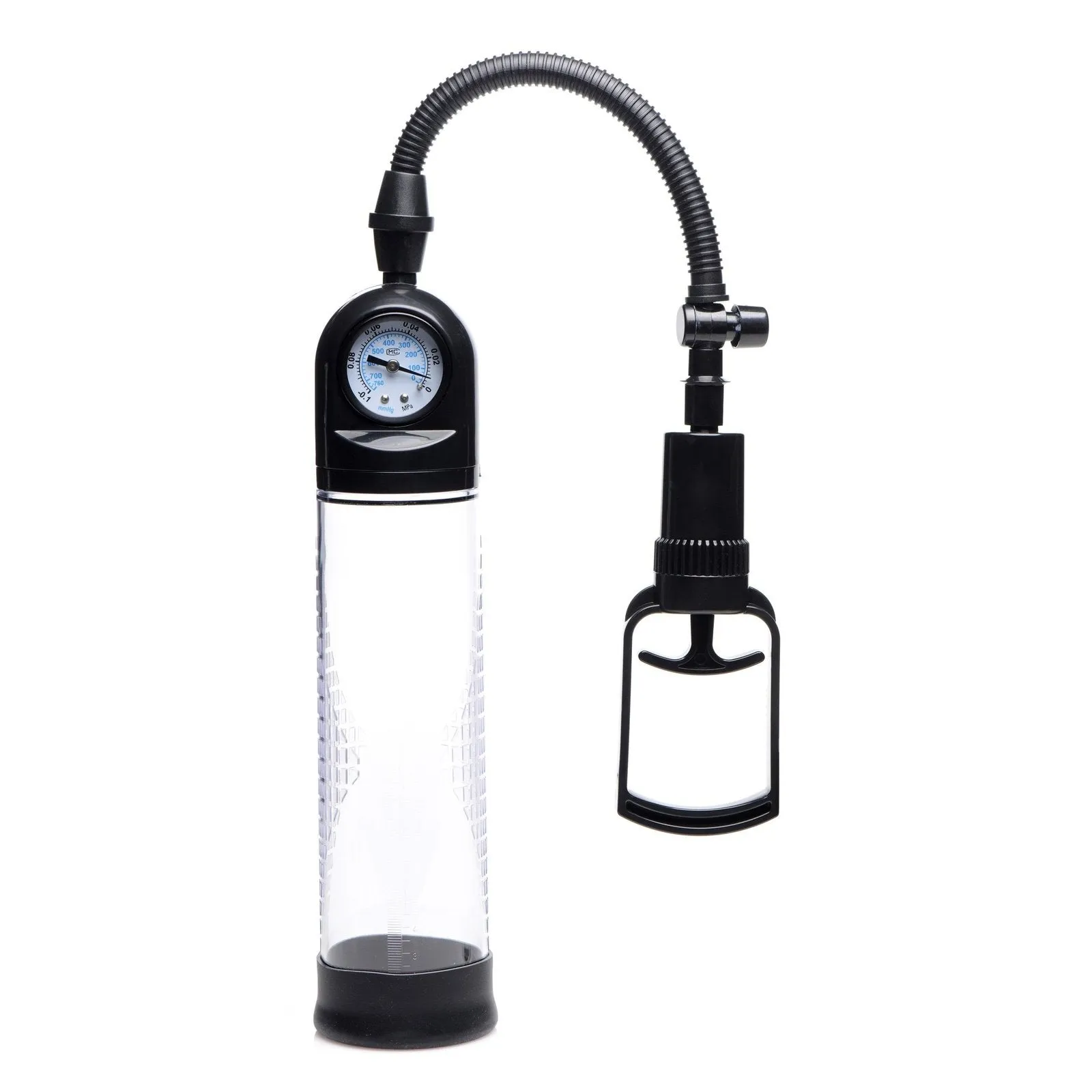Trigger Penis Pump With Built-in Pressure Gauge