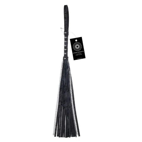 Velvet Noir Chain Flogger by Sportsheets