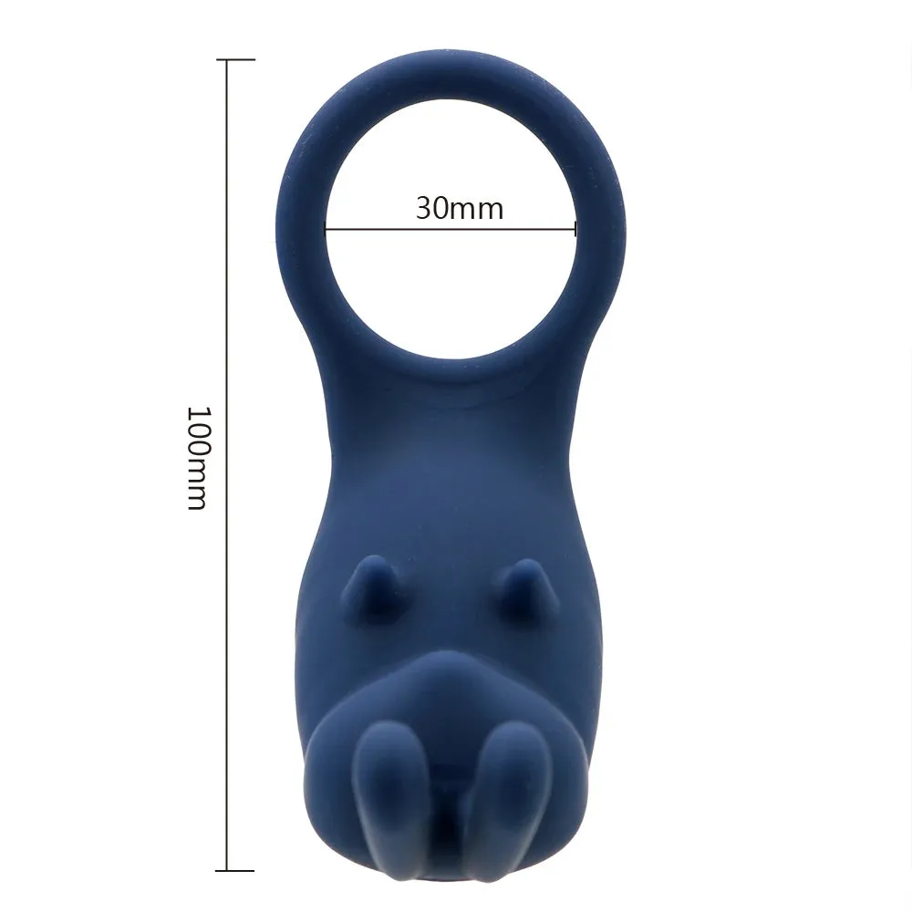Vibrating Cock Ring Clit Stimulator - Rabbit Clitoral Vibrator Couple Sex Toys